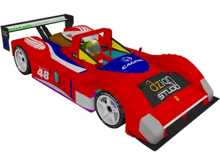 Ferrari 748 Le Mans 3D Model