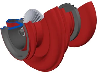 Turbocharger 3D Model