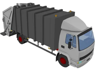 DAF 4X2 Trash Truck 3D Model