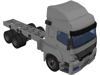 Mercedes-Benz Axor 6X4 Cab 3D Model