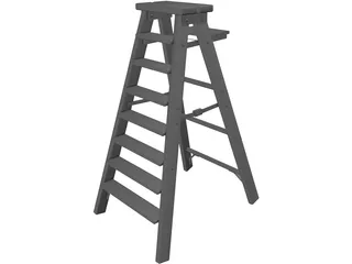 Step Ladder 3D Model