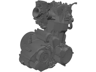 KTM 640 LC4 Engine 3D Model