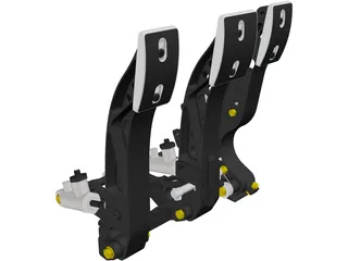 Tilton 900-series Racing Pedal Box 3D Model