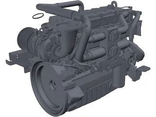 Caterpillar C9 Engine 3D Model