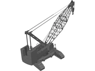 Crawler Crane 3D Model