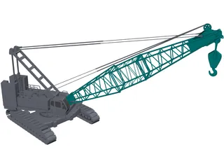 Crawler Crane 3D Model