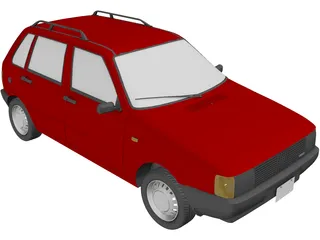 Fiat Uno 3D Model