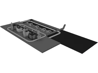 Fukushima Atomic Reactor 3D Model