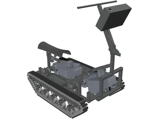 Personal Tracked Vehicle 3D Model