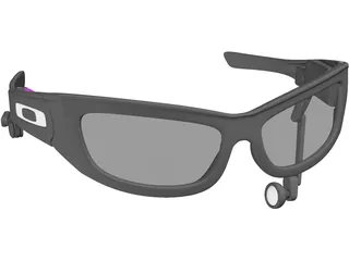 Oakley 3D Cyber Glasses 3D Model