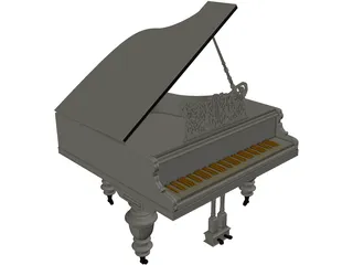 Grand Piano 3D Model