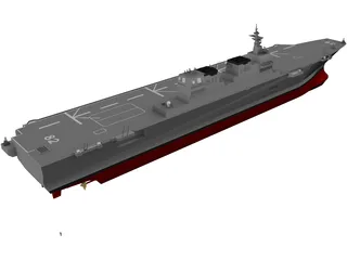 Hyuga-class Helicopter Destroyer 3D Model