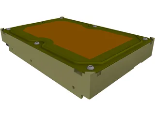 3.5 HDD SATA 3D Model