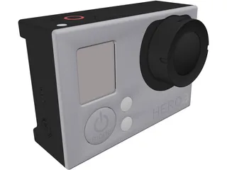 GoPro Hero 3 3D Model