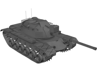 M48A5 Patton 3D Model