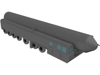 RT-2UTTKh Topol-M 3D Model