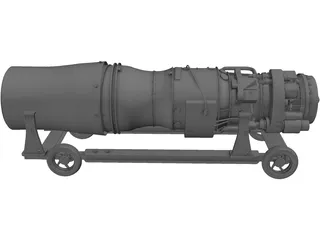 Jet Engine 3D Model