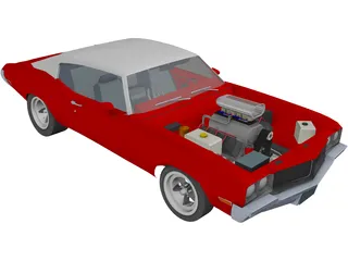 Buick Skylark Street (1970) 3D Model