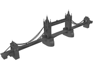 Tower Bridge London 3D Model