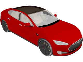 Tesla Model S 85 3D Model