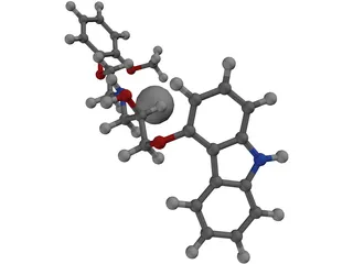 Protein Molecule 3D Model