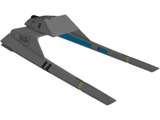 Star Trek Vulcan Shuttle Surak 3D Model