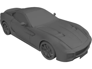 Ferrari 599 GTO (2011) 3D Model