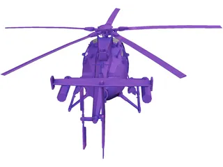 AH-60 Little Bird 3D Model