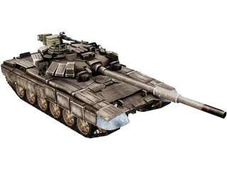 T-90 Russian Tank 3D Model