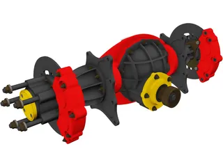 Top Fuel Nodular Differential 3D Model