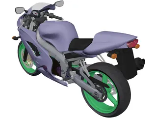 Kawasaki ZX9R 3D Model