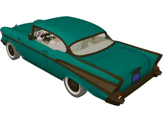 Chevrolet BelAir Sport Coupe (1957) 3D Model