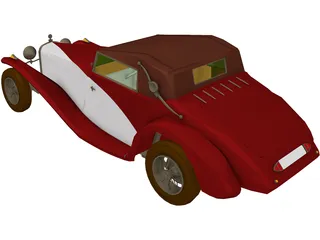 Delage D.8 SS (1931) 3D Model