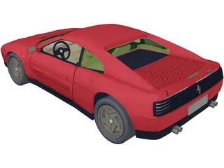 Ferrari 348 TB (1989) 3D Model