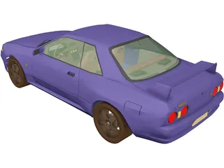 Nissan Skyline GTR (1995) 3D Model