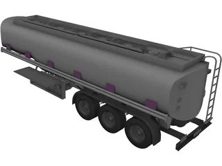 Trailer Tank 3D Model