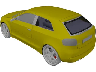 Audi A3 (2004) 3D Model