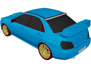 Subaru Impreza WRX STi (2006) 3D Model