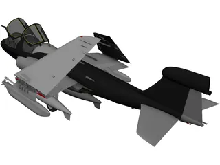 Grumman EA-6B Prowler 3D Model