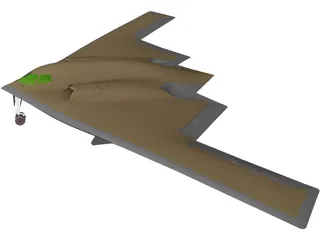 B-2 Northtrop Stealth 3D Model