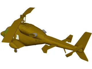 Bell 222 3D Model