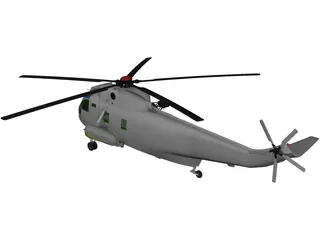 Sikorsky SH-3H Sea King Navy 3D Model