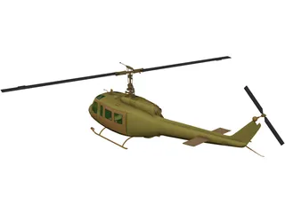 Bell UH-1H Iroquois 3D Model