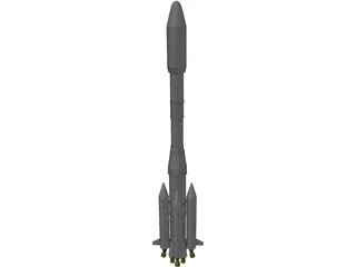 Ariane 4 3D Model