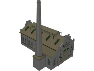 Train Repair Station 3D Model