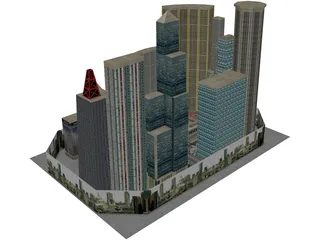 City Block 3D Model