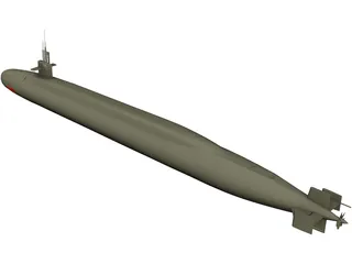 USS Ohio 3D Model