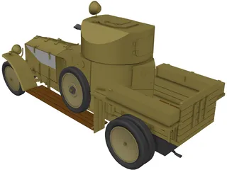 Rolls Royce Mk I (1941) 3D Model