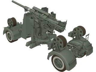 Flak 88 3D Model