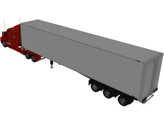 Kenworth T600 with Trailer 3D Model